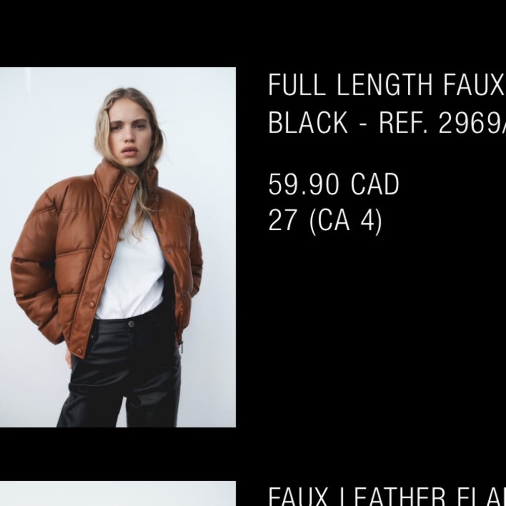 Zara Faux Leather Pants